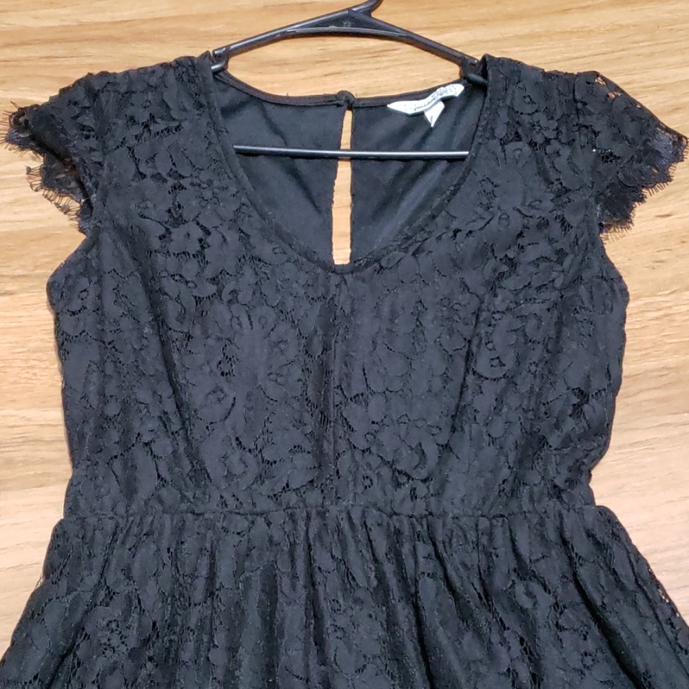 Laced black dress